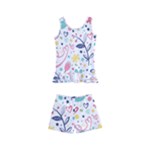 cute bird pattern Kids  Boyleg Swimsuit