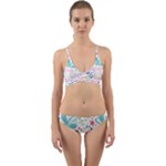 cute bird pattern Wrap Around Bikini Set