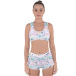 cute bird pattern Racerback Boyleg Bikini Set