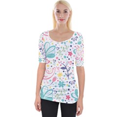 Wide Neckline T-Shirt 