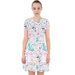 cute bird pattern Adorable in Chiffon Dress