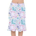 cute bird pattern Short Mermaid Skirt