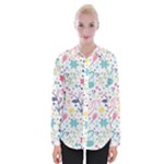 cute bird pattern Womens Long Sleeve Shirt