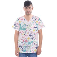 Men s V-Neck Scrub Top 