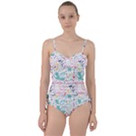 cute bird pattern Sweetheart Tankini Set