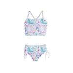 cute bird pattern Girls  Tankini Swimsuit