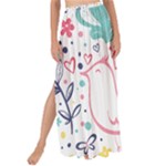 cute bird pattern Maxi Chiffon Tie-Up Sarong