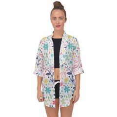 Open Front Chiffon Kimono 