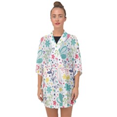 Half Sleeve Chiffon Kimono 