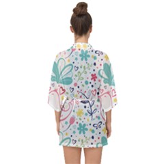 Half Sleeve Chiffon Kimono 