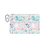 cute bird pattern Canvas Cosmetic Bag (Small)