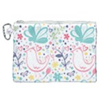 cute bird pattern Canvas Cosmetic Bag (XL)