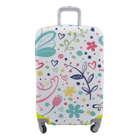 cute bird pattern Luggage Cover (Small) from ArtsNow.com