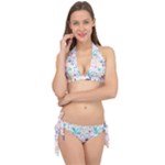 cute bird pattern Tie It Up Bikini Set