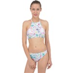 cute bird pattern Halter Bikini Set