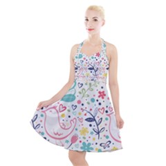 Halter Party Swing Dress  