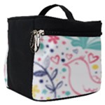 cute bird pattern Make Up Travel Bag (Small)