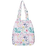 cute bird pattern Center Zip Backpack