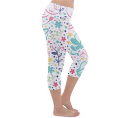 Lightweight Velour Capri Yoga Leggings 