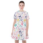 cute bird pattern Sailor Dress