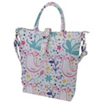 cute bird pattern Buckle Top Tote Bag