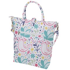 Buckle Top Tote Bag 