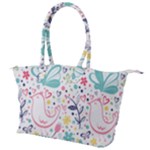 cute bird pattern Canvas Shoulder Bag