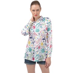 Long Sleeve Satin Shirt 