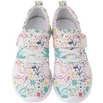 cute bird pattern Men s Velcro Strap Shoes