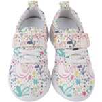 cute bird pattern Kids  Velcro Strap Shoes