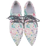 cute bird pattern Pointed Oxford Shoes