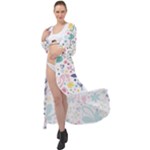 cute bird pattern Maxi Chiffon Beach Wrap