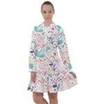 cute bird pattern All Frills Dress