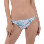 cute bird pattern Ring Detail Bikini Bottoms