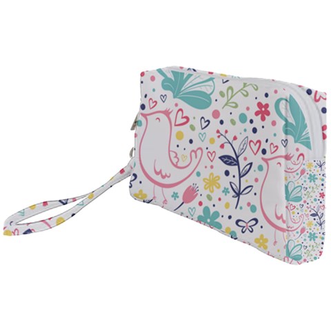 cute bird pattern Wristlet Pouch Bag (Small) from ArtsNow.com