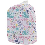 cute bird pattern Zip Bottom Backpack