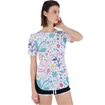 cute bird pattern Perpetual Short Sleeve T-Shirt