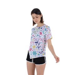 Asymmetrical Short Sleeve Sports T-Shirt 