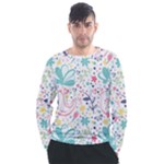 cute bird pattern Men s Long Sleeve Raglan T-Shirt