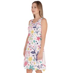 Knee Length Skater Dress With Pockets 