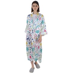 Maxi Satin Kimono 