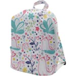 cute bird pattern Zip Up Backpack