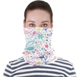 cute bird pattern Face Seamless Bandana (Adult)