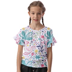 Kids  Cut Out Flutter Sleeves 