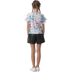 Kids  Cut Out Flutter Sleeves 