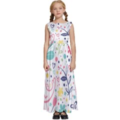 Kids  Satin Sleeveless Maxi Dress 