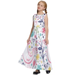 Kids  Satin Sleeveless Maxi Dress 