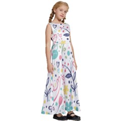 Kids  Satin Sleeveless Maxi Dress 