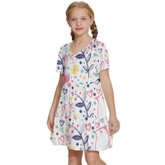 Kids  Short Sleeve Tiered Mini Dress 