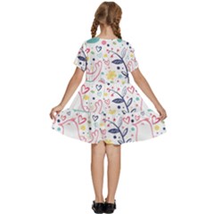 Kids  Short Sleeve Tiered Mini Dress 